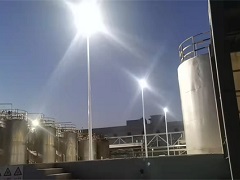 以岭药业厂区防爆路灯照明工程