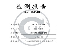 鑫仕浦照明 线条灯 3028B-24W 检测报告