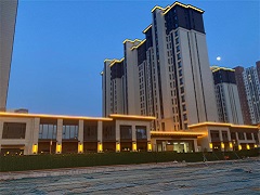 中铁建唐颂国际二期项目小区及沿街商铺亮化工程案例