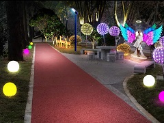 河北省迁西县滦水湾公园、山体、大桥夜景亮化设计案例