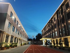 石家庄麒麟中学建筑亮化、景观照明工程案例