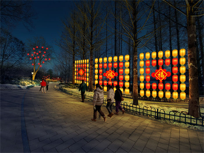 玉渊潭公园2024年春节节日灯光及氛围营造设计方案