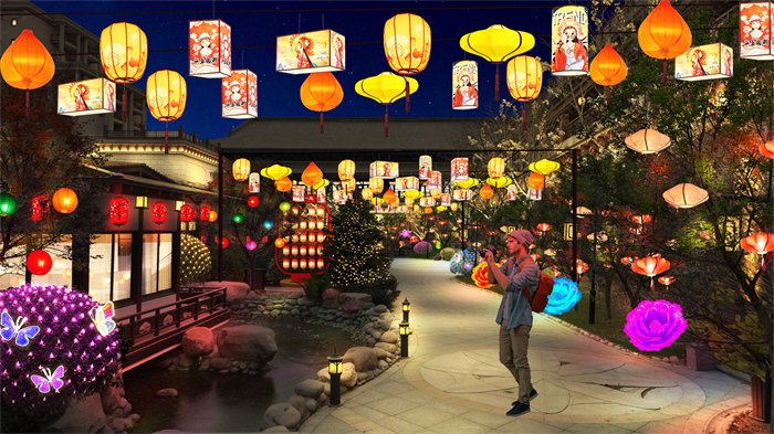 大世博国际温泉中心2024年春节氛围营造设计