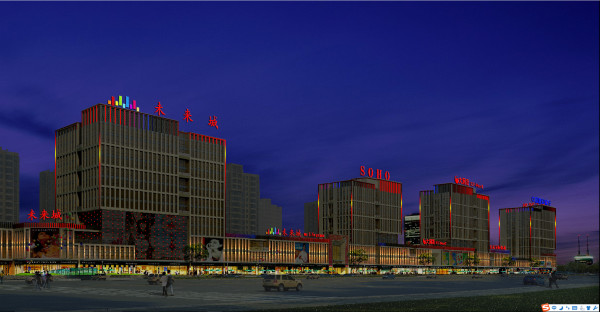 迁安玖鑫地产金融街项目亮化工程图2