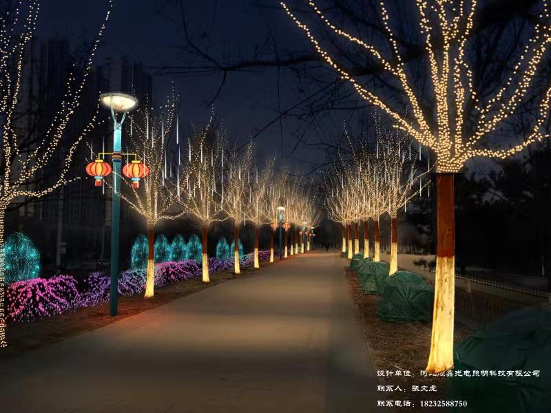 迁西县建设局节日亮化工程道路亮化图