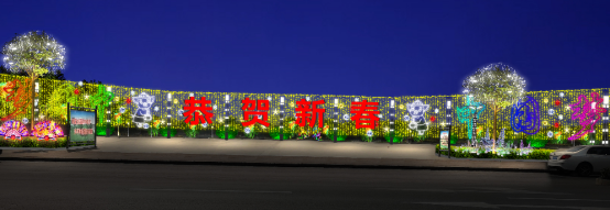 河间市2019年城区春节亮化工程图7
