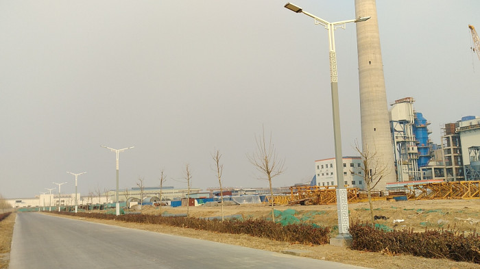 唐山万浦电厂厂区道路照明工程实拍图7