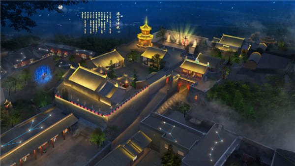 景观亮化工程实景图1