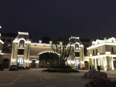 天津武清莱景园大门亮化工程赏析