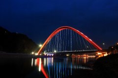 张家口通泰大桥夜景亮化工程赏析