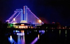 衡水冀州碧水湾酒店夜景亮化工程赏析