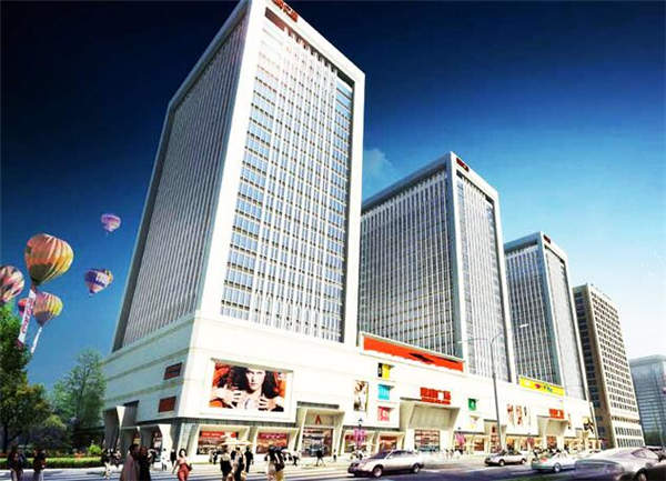 承德嘉和广场亮化工程夜间效果