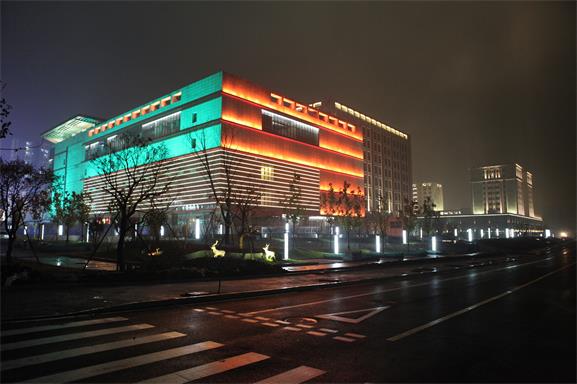 北京平谷万德福商业广场亮化工程夜景图2