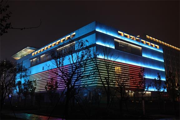北京平谷万德福商业广场亮化工程夜景图3