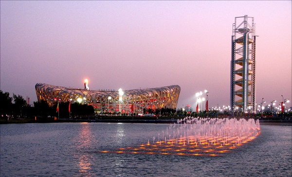 北京奥林匹克公园夜景亮化