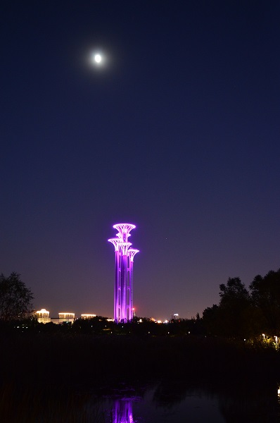北京奥林匹克公园夜景亮化