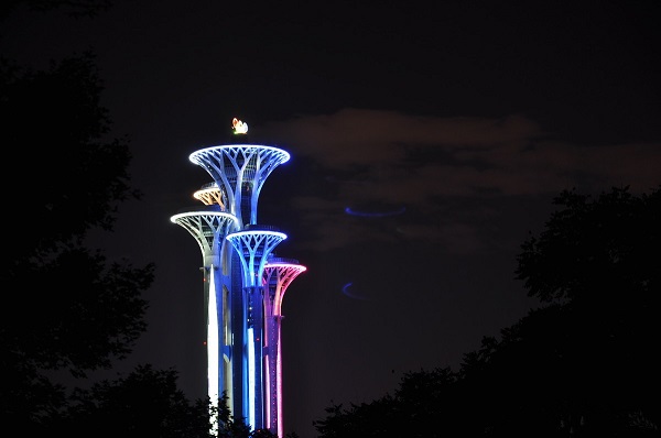 北京奥林匹克公园夜景亮化