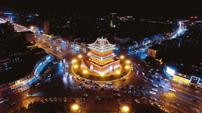 城市亮化夜景图