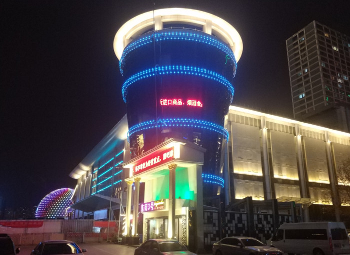 石家庄中山路亮化工程实景拍摄图5