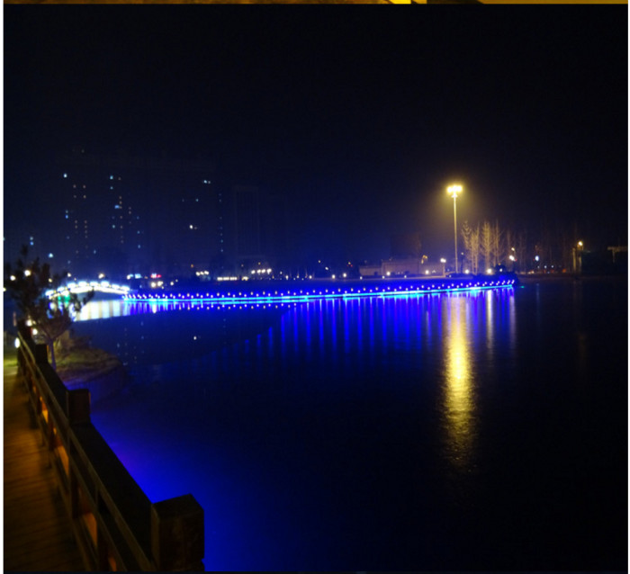 衡水枣强董子公园亮化工程夜景图5