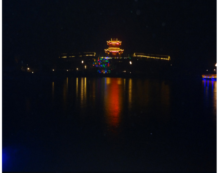 衡水枣强董子公园亮化工程夜景图7