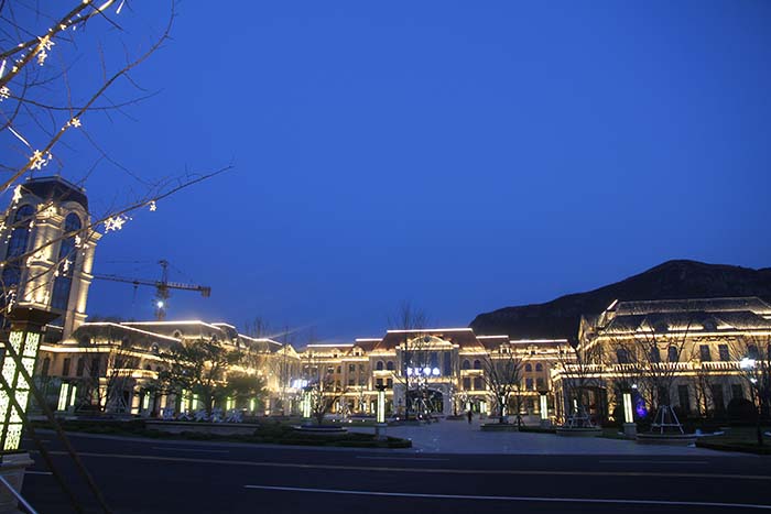 唐山恒大桃花源亮化工程夜景图3