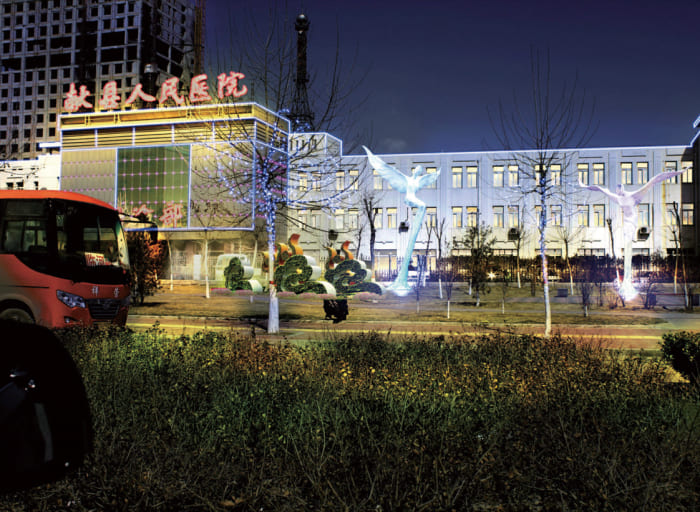 沧州献县景观亮化工程夜景图3