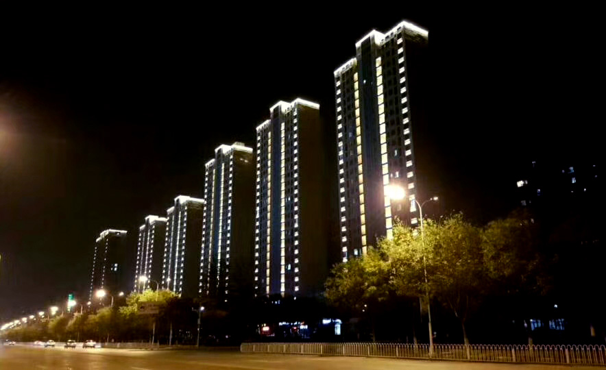 天津全运城区亮化工程夜景图1