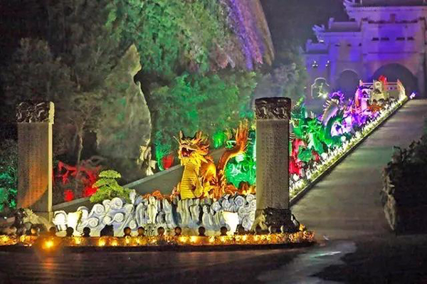 北京市公园景观亮化夜景图1