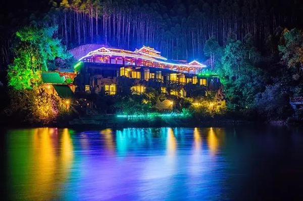 北京市公园景观亮化夜景图2