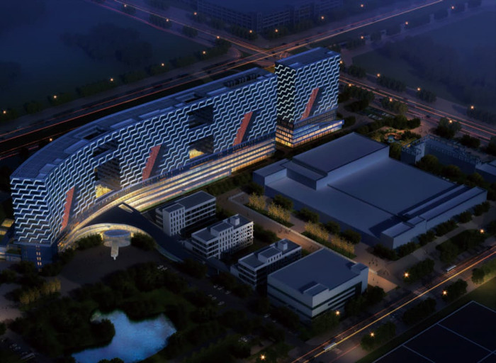 石药集团抗肿瘤高科技产业园亮化工程夜景图1