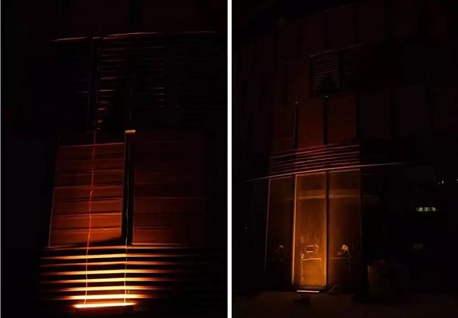 选择建筑不同位置照明的效果差异