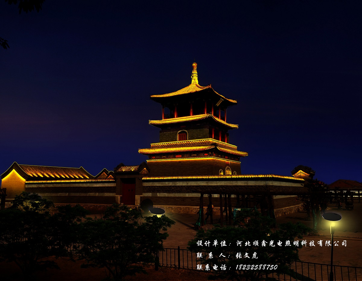 廊坊古建筑亮化设计
