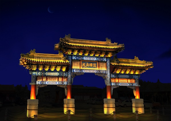 廊坊古建筑亮化设计