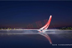 张家口纬二桥夜景照明及道路照明工程