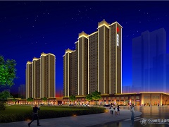 隆基泰和高碑店世界城住宅小区泛光照明工程