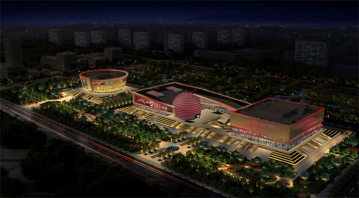滦州市文化广场夜景亮化设计方案